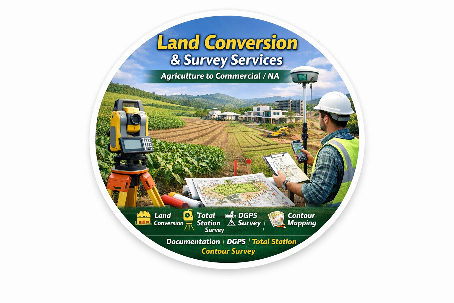 Land Conversion & Survey Services (Agriculture to Commercial / NA)